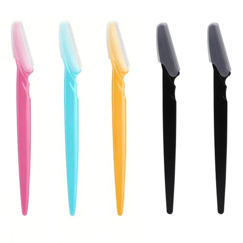 5/10/30/40pcsbrow Razor and Face Razor for Women and Men, Eyebrow Hair Trimmer and Shaver with Protective Cover,Safe