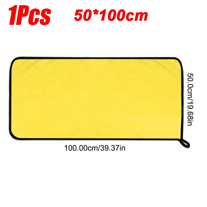 1-5Pcs Microfiber Towel Car Microfiber Cloth Wash Towel Microfiber Cleaning Cloth Absorbent Car Wash Drying Towel Auto Detailing